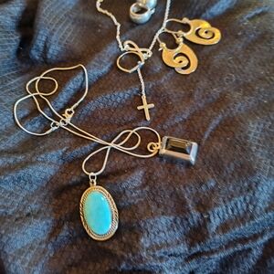 Silver Jewelry Group {Necklaces, Earrings And Ring